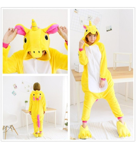 Imagen 2 de 2 de Kigurumi Unicornio Pijama Enterito