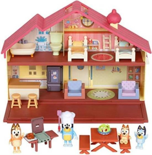 Bluey Mega Bundle Home, Juego Barbacoa Y 4 Figuras |