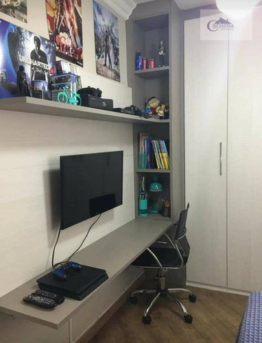 Apartamento Com 3 Dormitórios, Sendo 1 Suíte, À Venda, 100 M² Por R$ 480.000 - Vila Pires - Santo André/sp - Ap3526