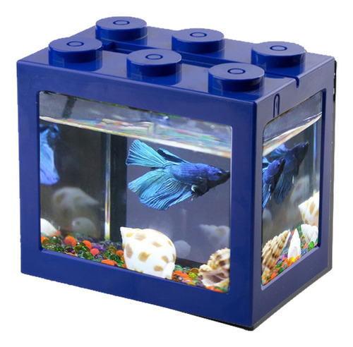 Imagen 1 de 9 de Usb Mini Tanque De Peces De Escritorio Led Tanque De Peces M