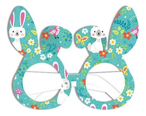 Felices Pascuas Gafas Gafas Decoración De 6 Uds Estilo B