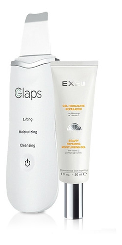 Espátula Ultrasónica Glaps Lifting Facial + Gel Hidratante