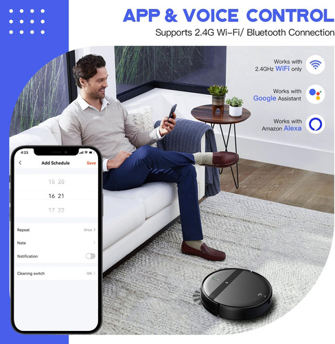 Robot Aspirador Y Fregona Combo, Wifi/alexa/app/ , Sin ...