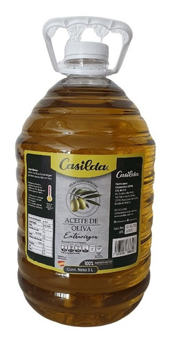 Imagen 2 de 3 de Aceite De Oliva Extra Virgen Español Marca Casilda 5 Litros
