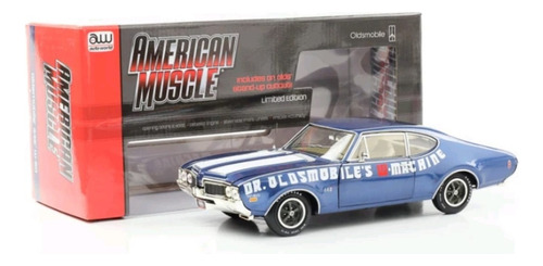 Oldsmobile 442 Dr, Auto World Escala 1/18 Azul
