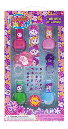 Townley Set Para Uñas Con Anillos Luminosos, Distroller 