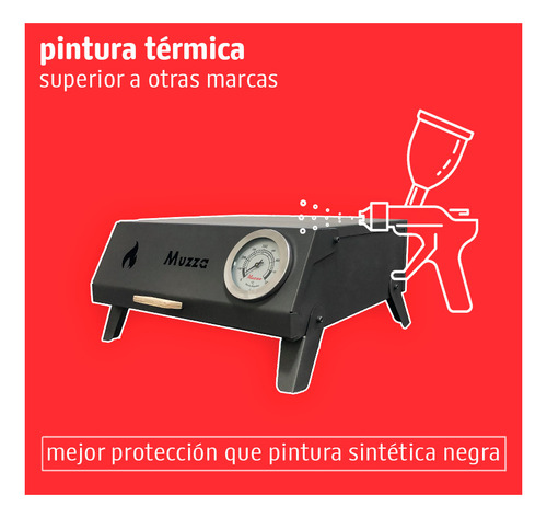 Imagen 7 de 9 de Horno Pizzero Portatil Muzza Pizza A La Piedra 4 Hornallas
