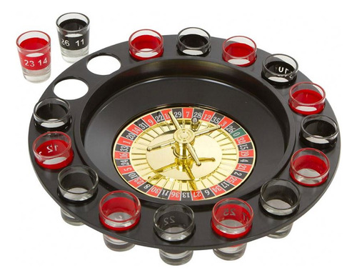 Ruleta De Tragos Con 16 Shot De Vidrio Juego Previa Hts