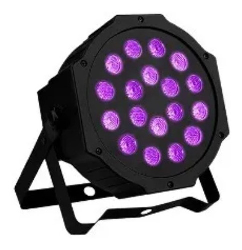 Pack 5 Foco 18 Led  Uv Negro Luz Ultravioleta Fiesta Fluor