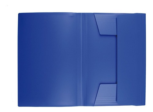 Carpeta Plástica Con Elástico Adix Azul Oficio