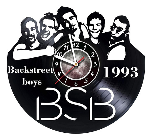 Reloj De Pared De Vinilo Compatible Con Backstreet Boys - Mú