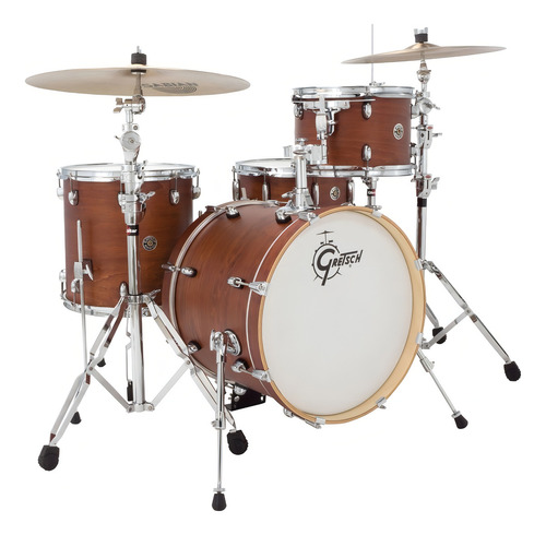 Batería Gretsch Catalina Club Jazz 4 Cuerpos Bombo 18'' Color Satin Walnut Glace