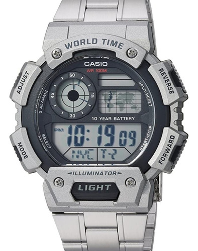 Reloj Casio Original Color Plata.$35 Ae-1400whd-1a