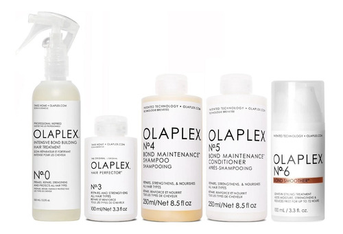 Olaplex N°0 + N°3 + N°4 + N°5 + N°6 Tratamiento Reparador