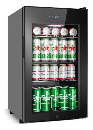 Tylza Tybc24 - Mini Refrigerador De Bebidas Independiente, 1