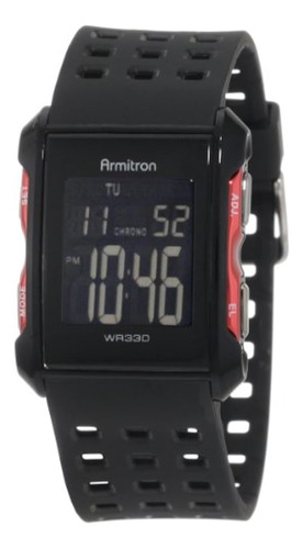 Armitron Sport 408177red Chronograph Reloj Digital En Negro 