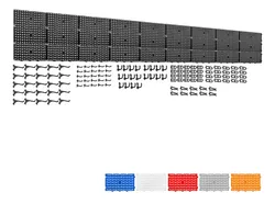 Comprar Painel De Ferramentas Organizador Plastico Ajustável 266x52 no Mercado Livre