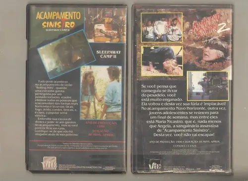 Vhs Acampamento Sinistro 2 E 3 - Original Pamela Springsteen
