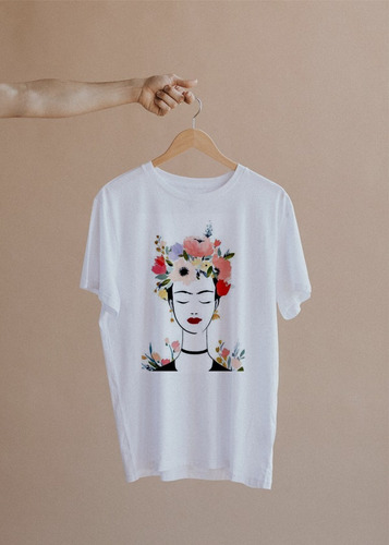 Camiseta De Mujer Diseño Kinesthetic Art. Frida Flores