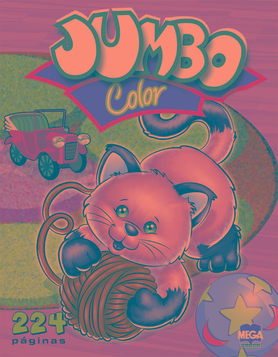 Jumbo Color gato, de Ediciones Larousse. Editorial Mega Ediciones, tapa blanda en español, 2004