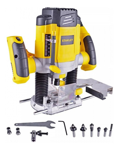 Ruteadora 1200w Profesional + 6 Fresas Srr1200-b2 Stanley