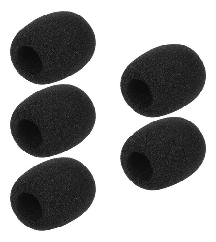 Para Pacote Com 5 Capas De Espuma Preta Para Microfone De