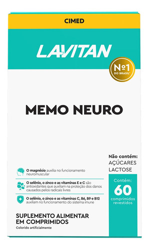 Lavitan Memo Neuro 60 tabletas recubiertas