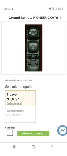 Imagen 3 de 5 de Control Pioneer Cxa7611 Se Va El Ultimo!!!
