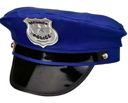 Gorro Policia Cotillón Disfraz Halloween Cumpleaños Fdd