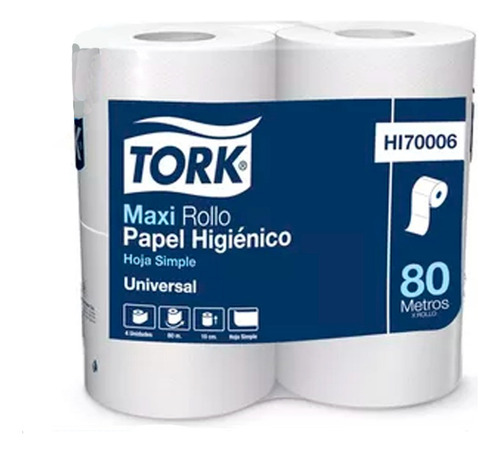 Tork Papel Higienico Blanco 80 Mts X 40und