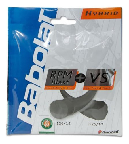 Paquete Combinado Babolat Rpm Blast 17 Plus Vs 16 Cordaje De