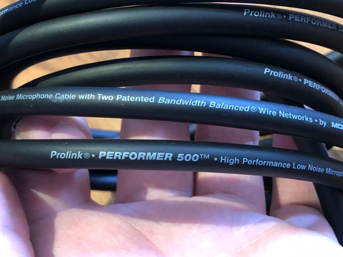 Monster Cable Prolink Performer 500 Xlr Profesional Orig. 2m