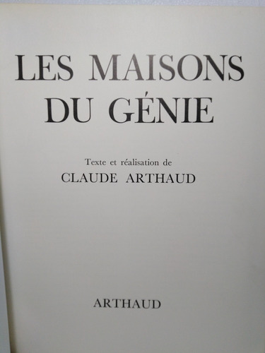 Les Maisons Du Genie - Claude Arthaud