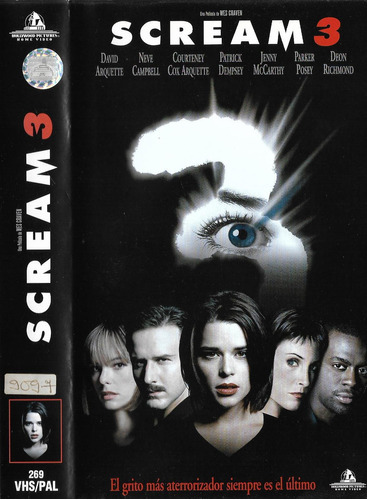 Scream 3 Vhs Original Terror Wes Craven Courteney Cox
