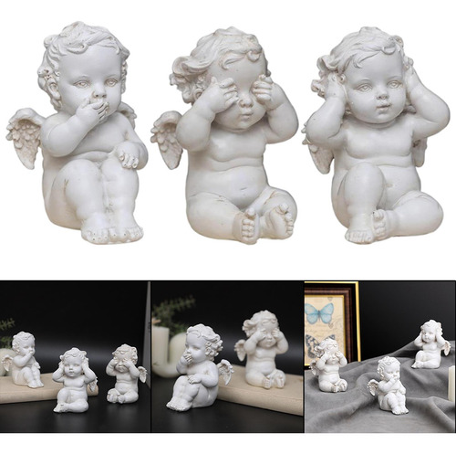 3x Estatua Nórdica De Ángulo De Adorno De Para