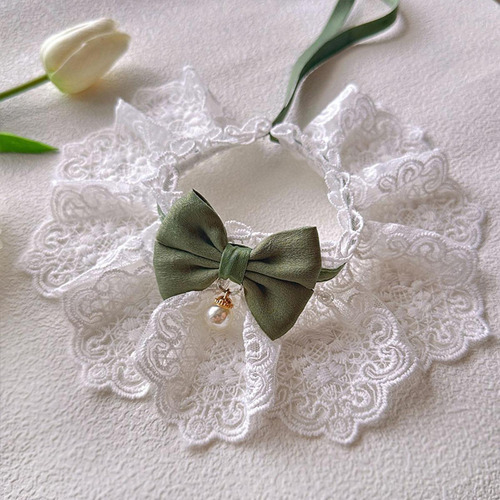 Collar De Encaje Para Gato, Bufanda Para , Accesorios De