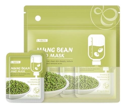 Mascarilla Barro Serie Sakura Matcha Frijol Mungo Mascarilla