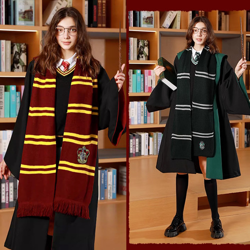 Bufanda Harry Potter Gryffindor Slytherin Ravenclaw Bordado