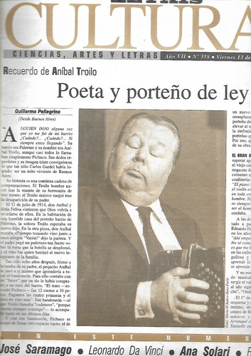 A. Troilo, Poeta Porteño De Ley - Anales Del Jazz - Cultural