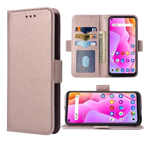 C Para Tcl 10l Wallet Case Correa Muñequera Cordón M