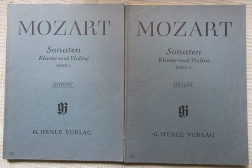 Imagen 1 de 8 de W. A. Mozart - Sonaten Für Klavier Und Violine. Urtext Henle
