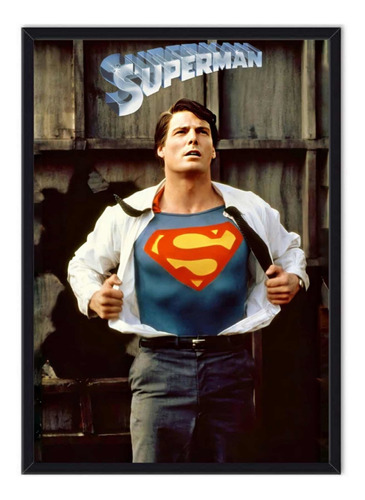 Cuadro Enmarcado - Póster Supermán - Christopher Reeve