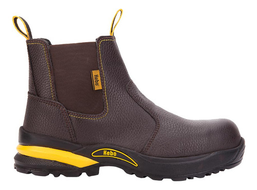 Botin Industrial Chelsea Kebo 6101 Caoba Para Hombre