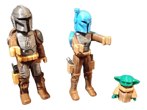 Figuras Mandalorian Pack - Impresion 3d Escala 1/20