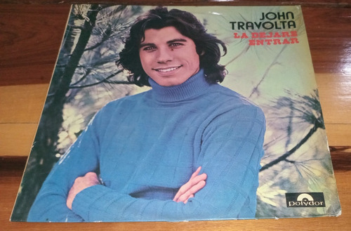 John Travolta La Dejaré Entrar Disco Lp Vinilo Sin Uso