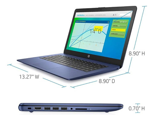 Laptop Hp Stream 2021 Intel Celeron N4000 4gb Ram 64gb Emmc