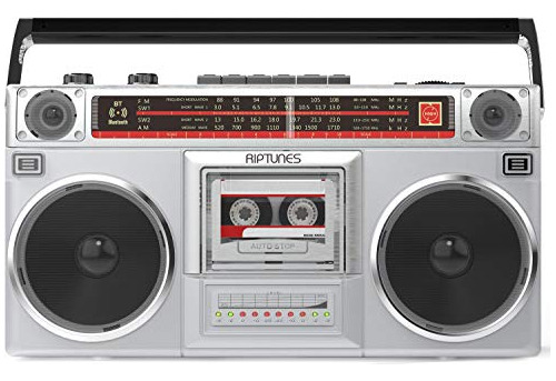 Riptunes Boombox Radio Cassette Player Recorder, Kqs64