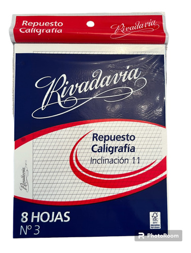 Repuesto Caligrafía Inclinación 11 N°3 8 Hojas Oferta !!!