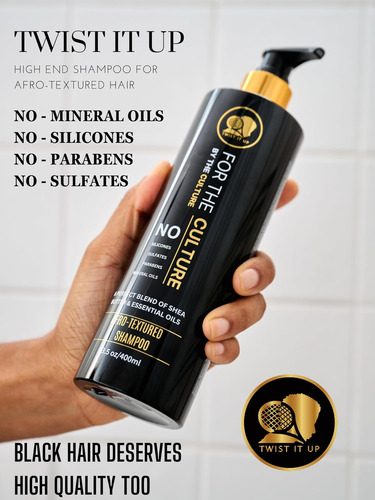 Shampoo Para Cabelos Cacheados Twist It Up Com 20 Ingredient