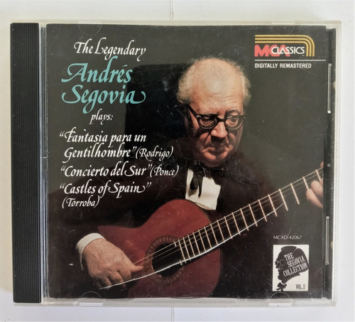 Andres Segovia Cd Guitarra Clasica Conciertos Con Orquesta (Usado)